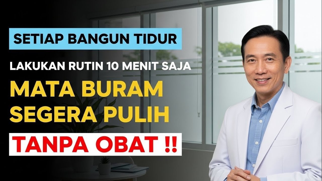 LAKUKAN INI 10 MENIT SAJA SETIAP PAGI‼️Mata Buram Bisa Pulih Tanpa Obat Dan Cepat..
