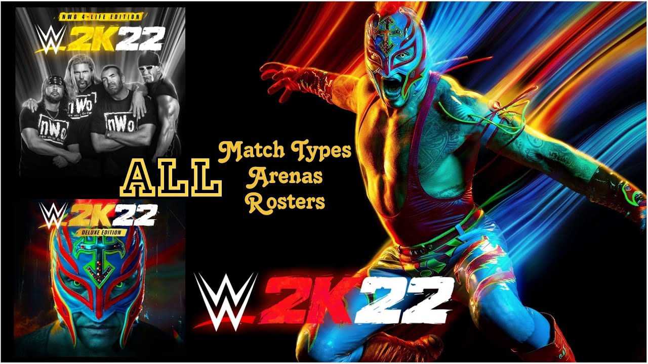 WWE 2K22 | FULL ROSTER | ARENAS | MATCH TYPES | MAIN MENU 2022