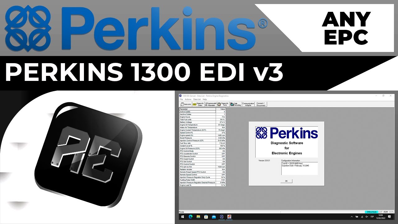 PERKINS 1300 EDI v3 | INSTALLATION
