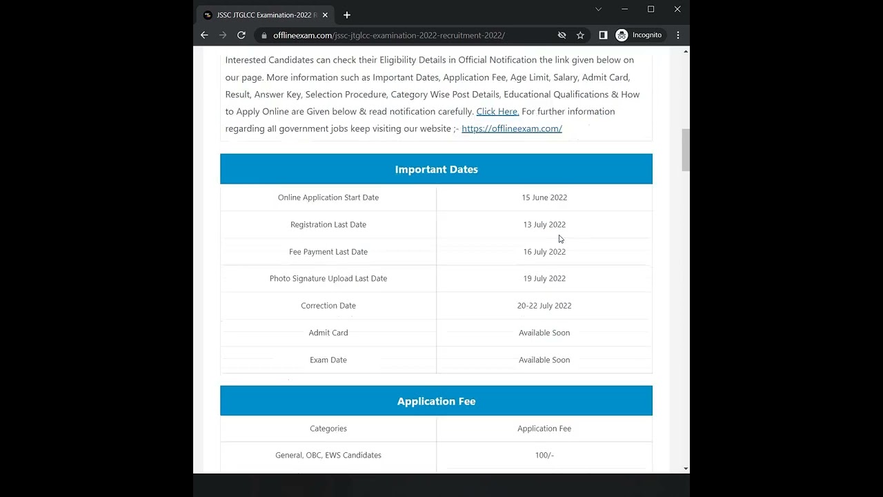 JSSC JTGLCC Examination-2022 Recruitment Online Form 2022 | #jsscjtglcce2022 #jssc #shorts