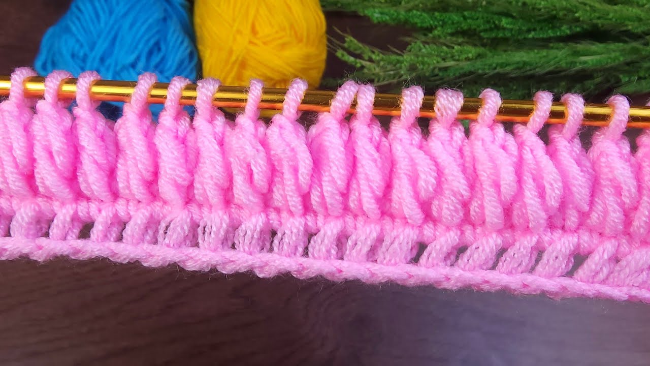 Wow!! Super easy tunisian crochet filled baby blanket model online tutorial #crochet