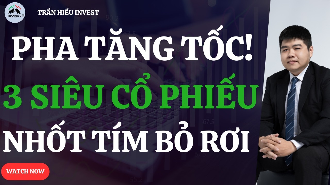 PHA TĂNG TỐC BẮT ĐẦU! 3 SIÊU CỔ PHIẾU NHỐT TÍM BỎ RƠI