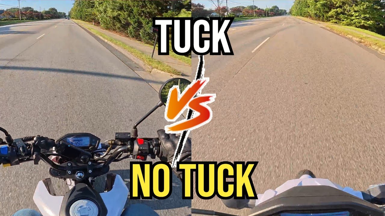 Does Tucking Actually Make You Go Faster? | Boom Vader 125cc | Honda Grom Clone