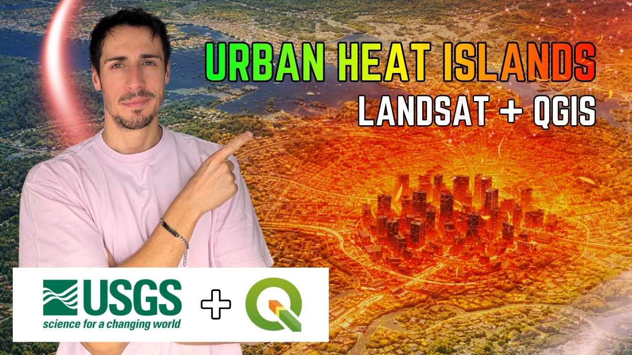 HOW TO MAP URBAN HEAT ISLANDS IN 6 MINUTES | LANDSAT + QGIS TUTORIAL