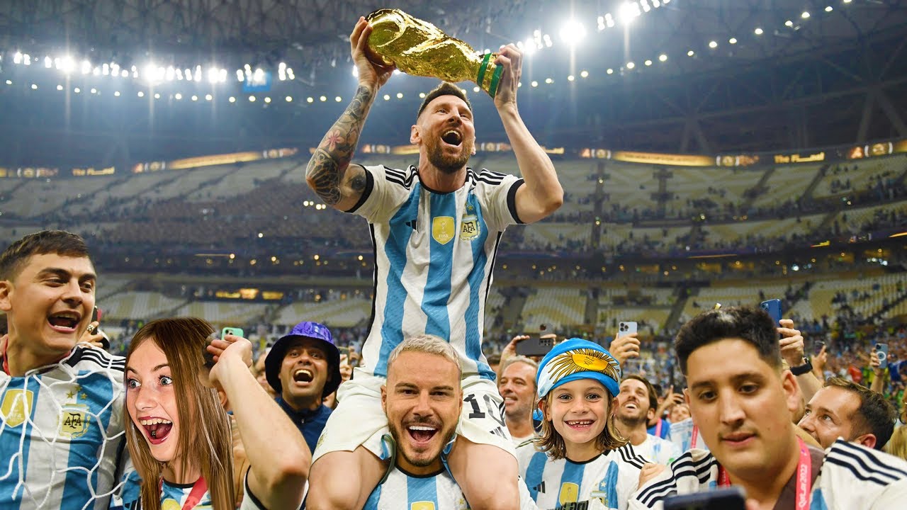 WE WENT TO THE WORLD CUP FINAL! MESSI SAW US 👀🤯
