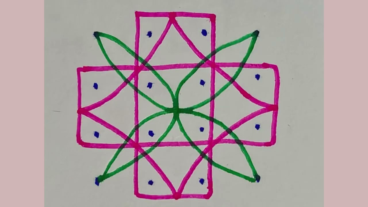 4×4 குட்டி கோலங்கள்//simple Muggulu||DEVI KOLAM