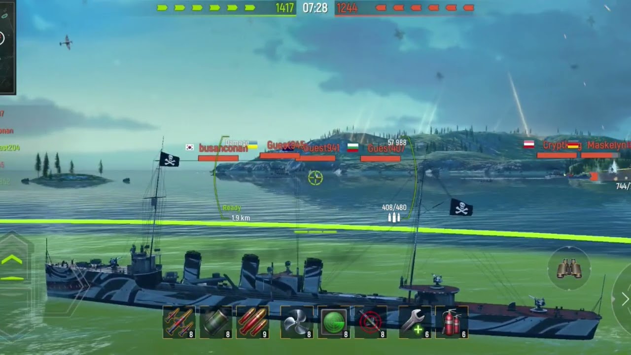 Navy War of Bettle ' Derzki ' strategy teamwork gameplay !!