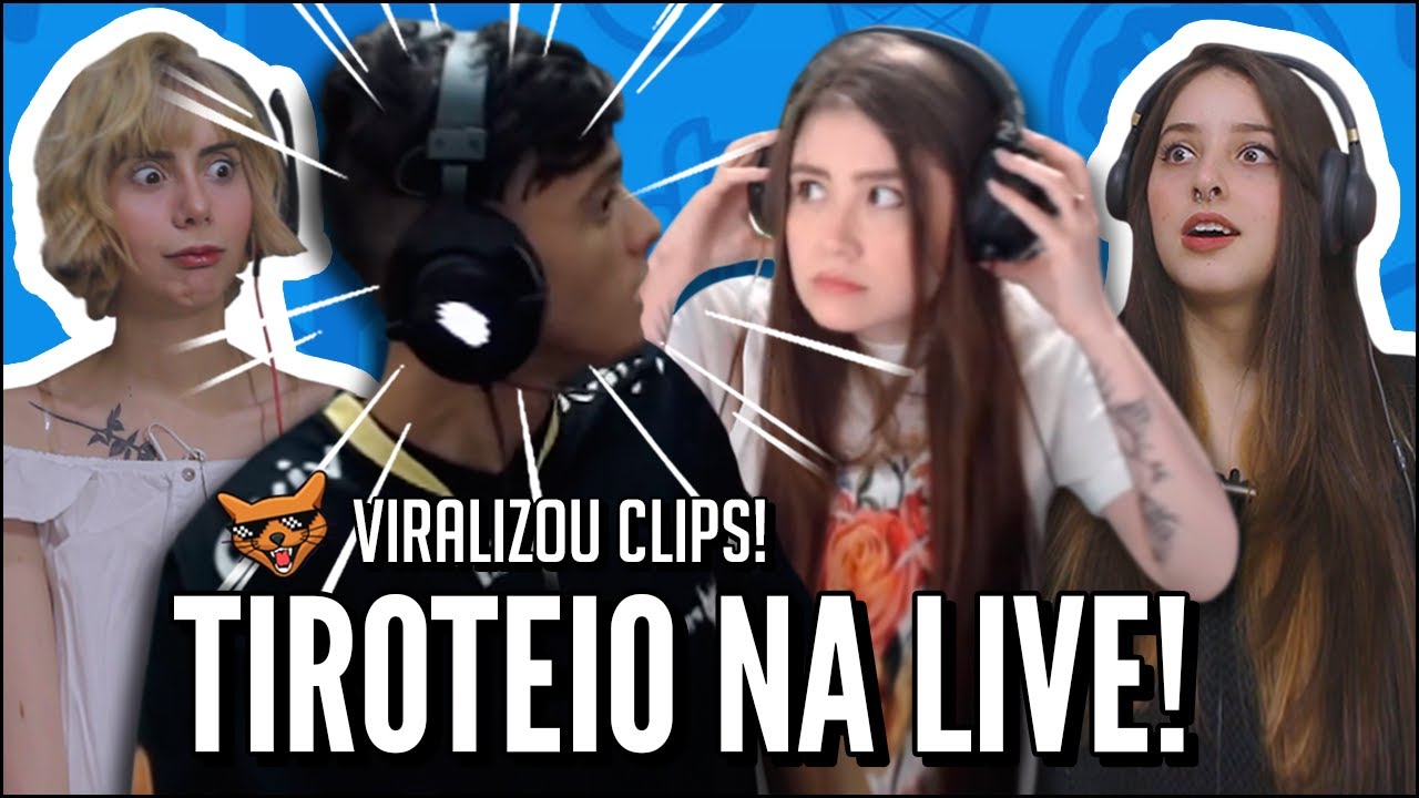 JOVENS REAGEM A TIROTEIO NO MEIO DA LIVE - CLIPES ENGRAÇADOS - VIRALIZOU CLIPS