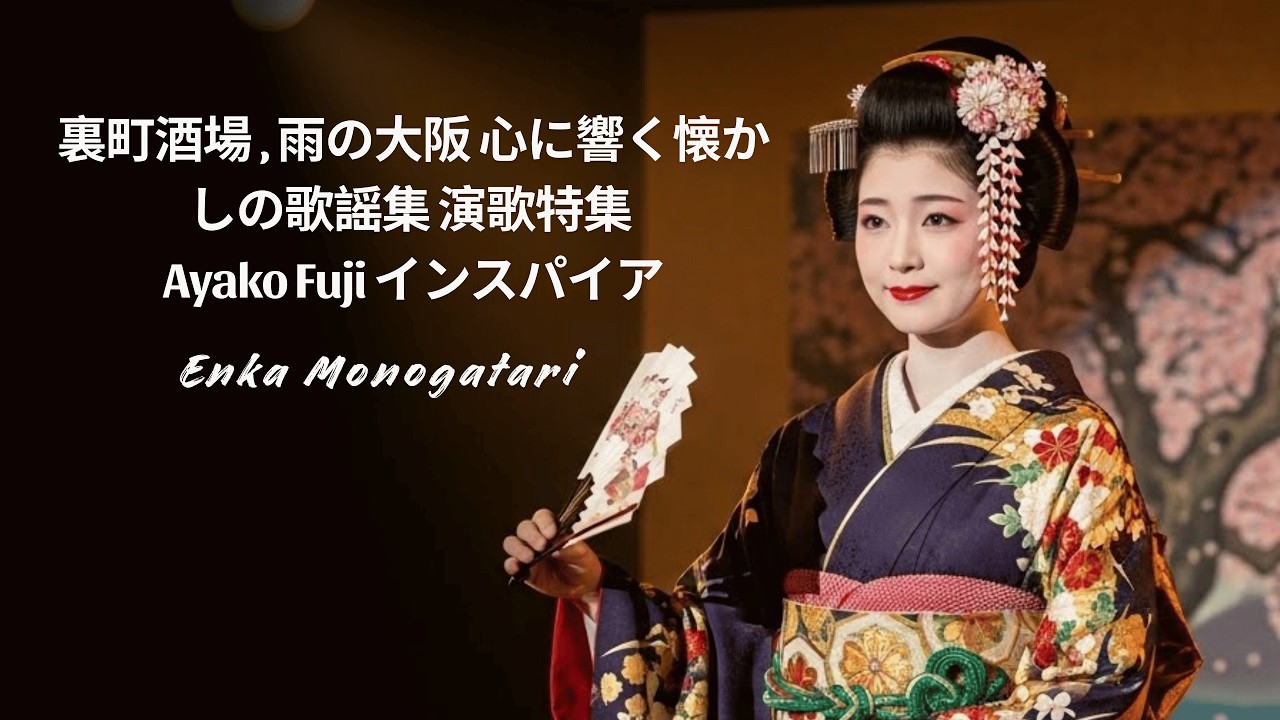裏町酒場 , 雨の大阪  心に響く懐かしの歌謡集 演歌特集 Ayako Fuji インスパイア |  Enka Monogatari