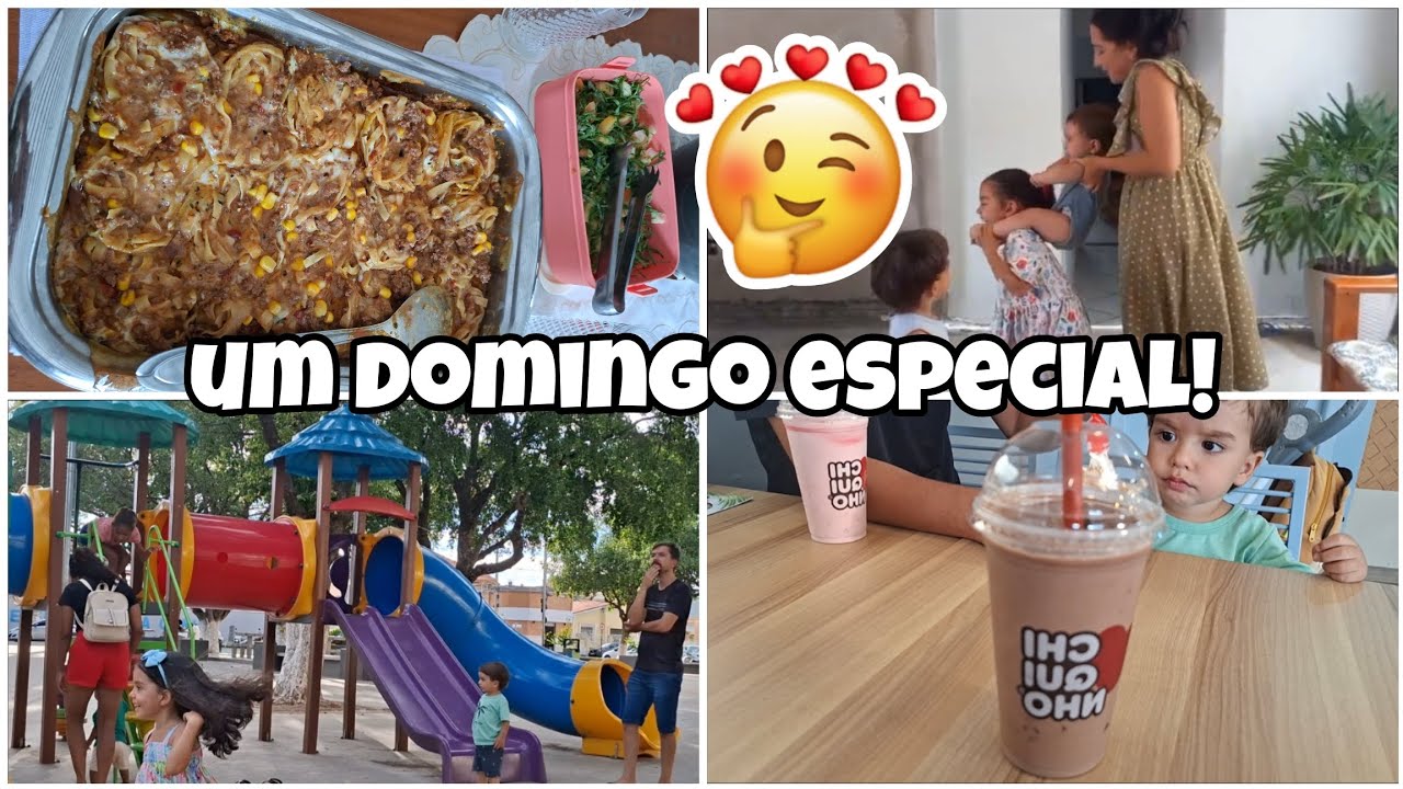 DONA DE CASA E MÃE DE 3! ALMOÇO DE DOMINGO, ORGANIZANDO AS ROUPAS E PASSEIO COM AS CRIANÇAS