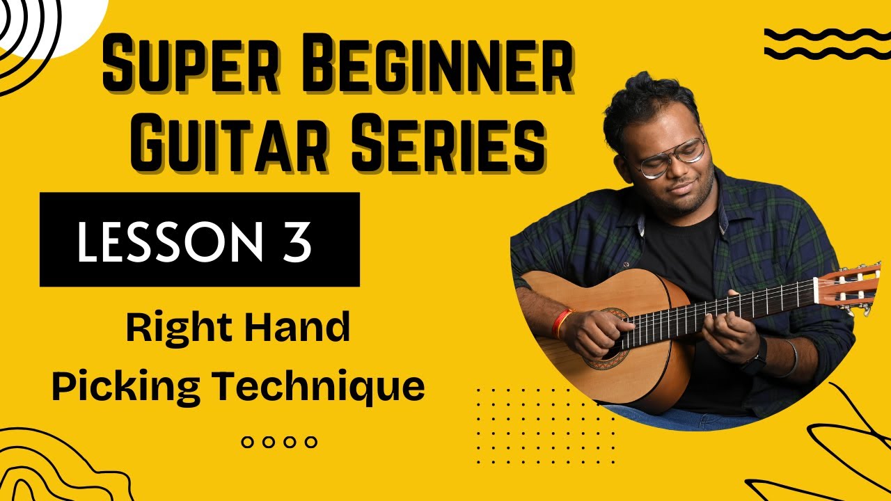 Right Hand Guitar Exercise for Beginners 🎸 | Lesson 3 | राइट हैंड मजबूत करें – शुरुआती गिटार अभ्यास
