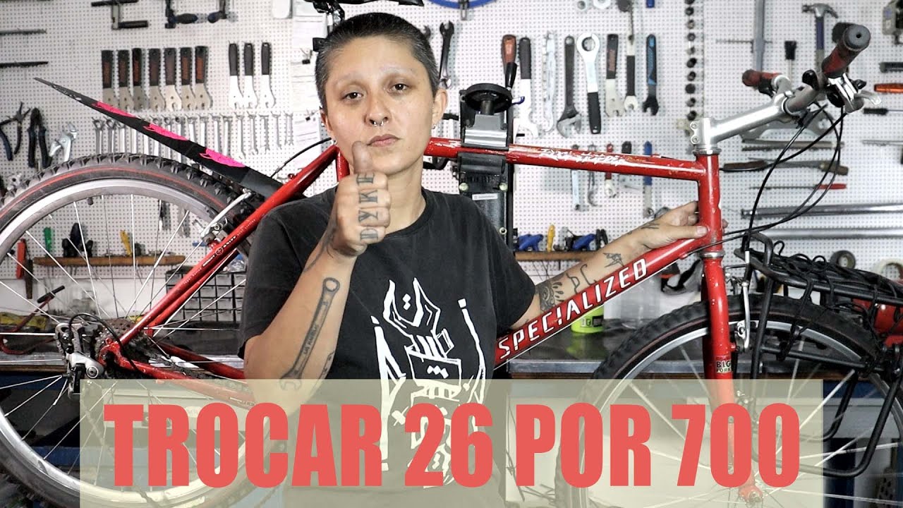 O que verificar na bike para trocar roda aro 26 por aro 700