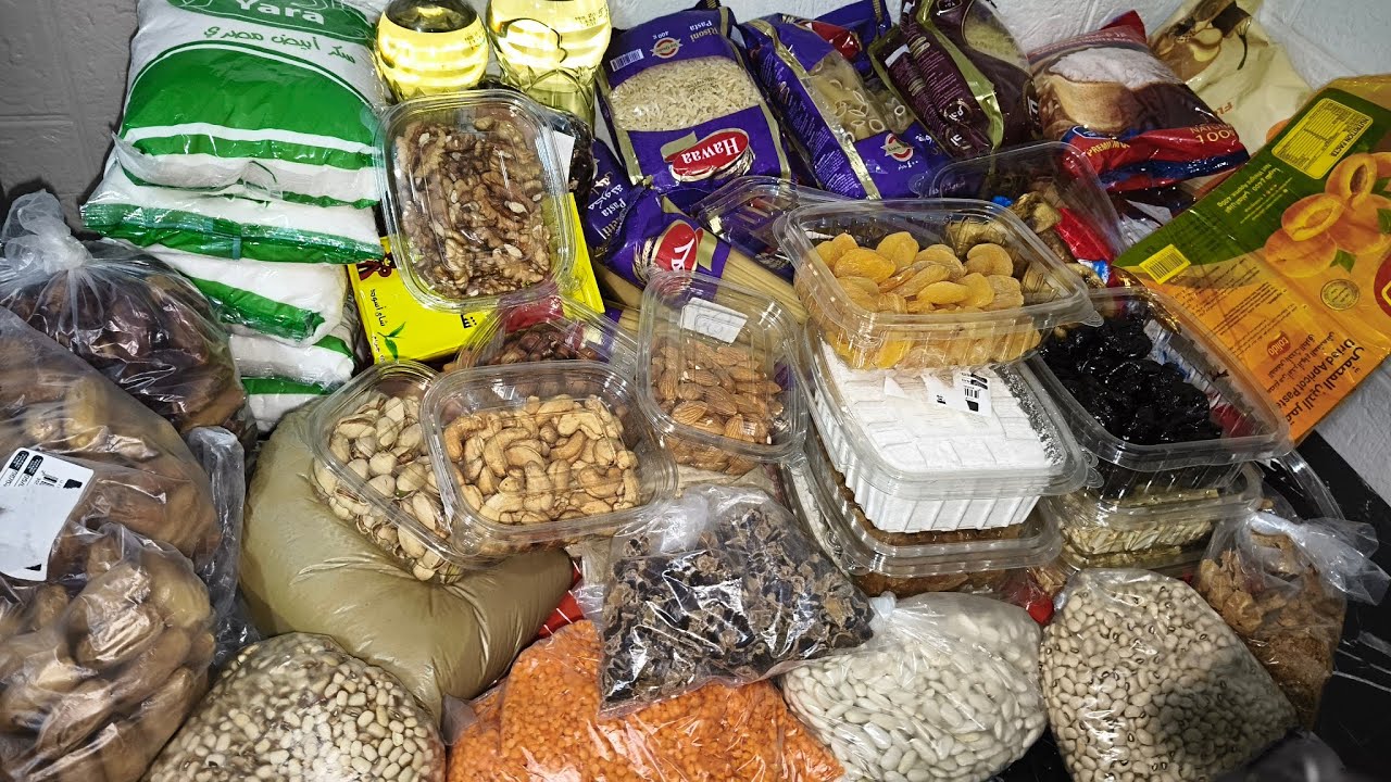 تجهيزات رمضان 2026 🌙🛒 مشتريات الشهر كاملة وتخزين البيت قبل غلاء الأسعار👌