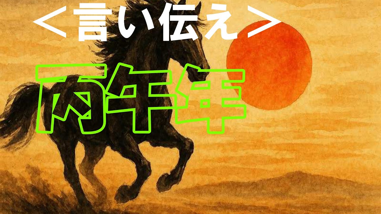 どらチャンネル　【言い伝え】　丙午年