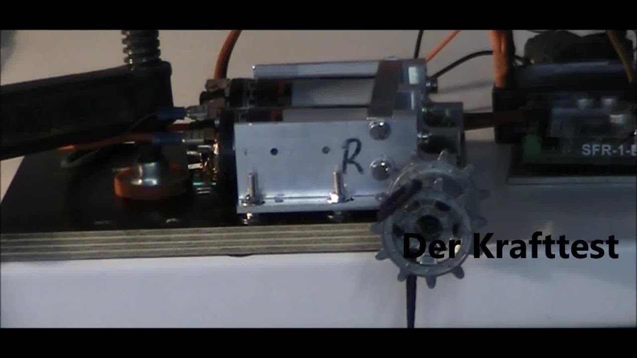 Modellspiegelgetriebe Test Motoren 540er T-17
