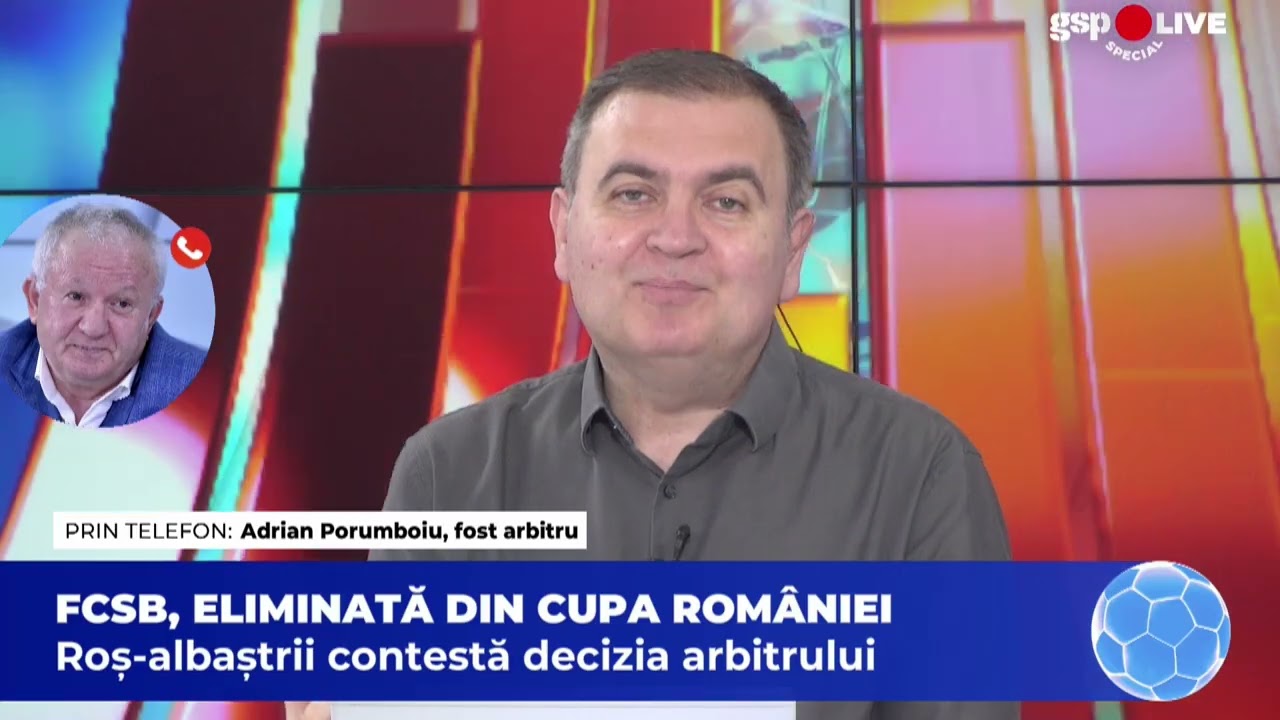 „Vă vorbește un arbitru, să fie clar pentru toată lumea”. Porumboiu nu e de acord cu Gigi Becali