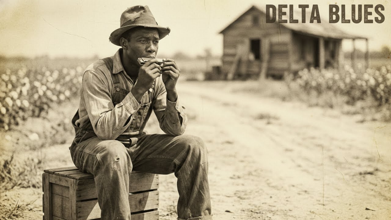 Delta Blues Shuffle 1930s | Harmonica & Acoustic Guitar Duo