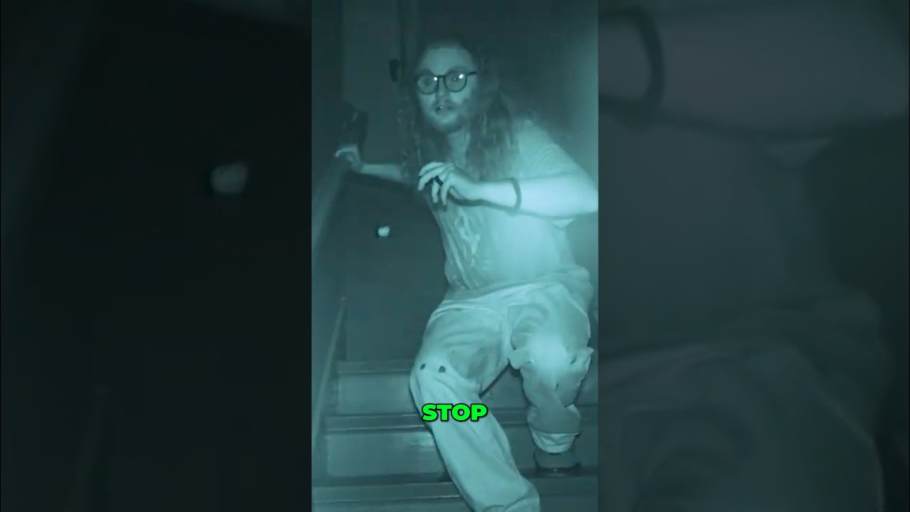 Ghost hunter RUNS when he hears a ghost 👻