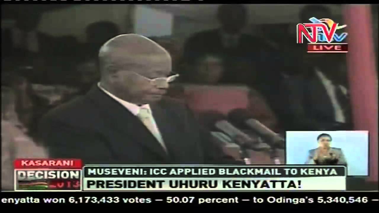 Museveni warns ICC at Kenyatta's inauguration