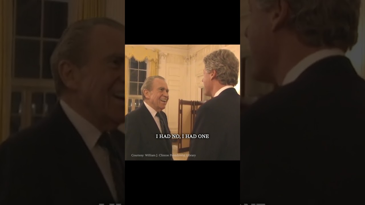 When Nixon Met Clinton For The First Time