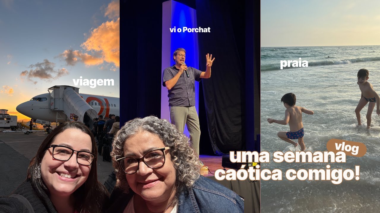 Um milhão de coisas nesse vlog bagunçado | Praia, vimos o Porchat, apê atrasado e viagem a trabalho!