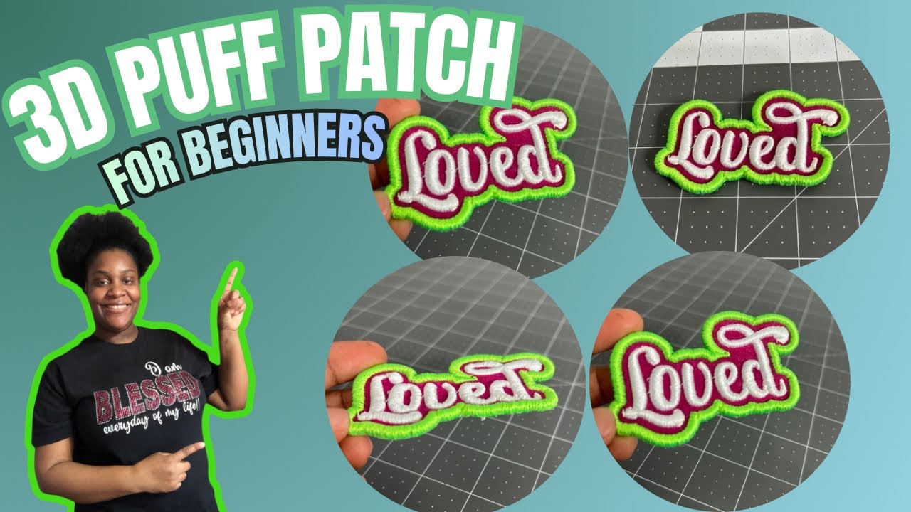 HOW TO MAKE A 3D PUFF PATCH USING A SINGLE NEEDLE MACHINE || perfect for beginners 