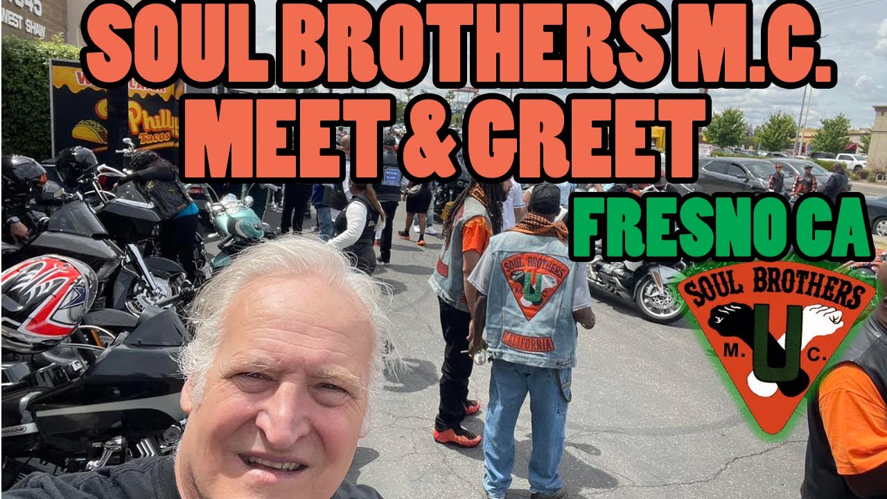 Soul Brothers Motorcycle Club Meet and Greet Fresno CA. Harley Davidsoin