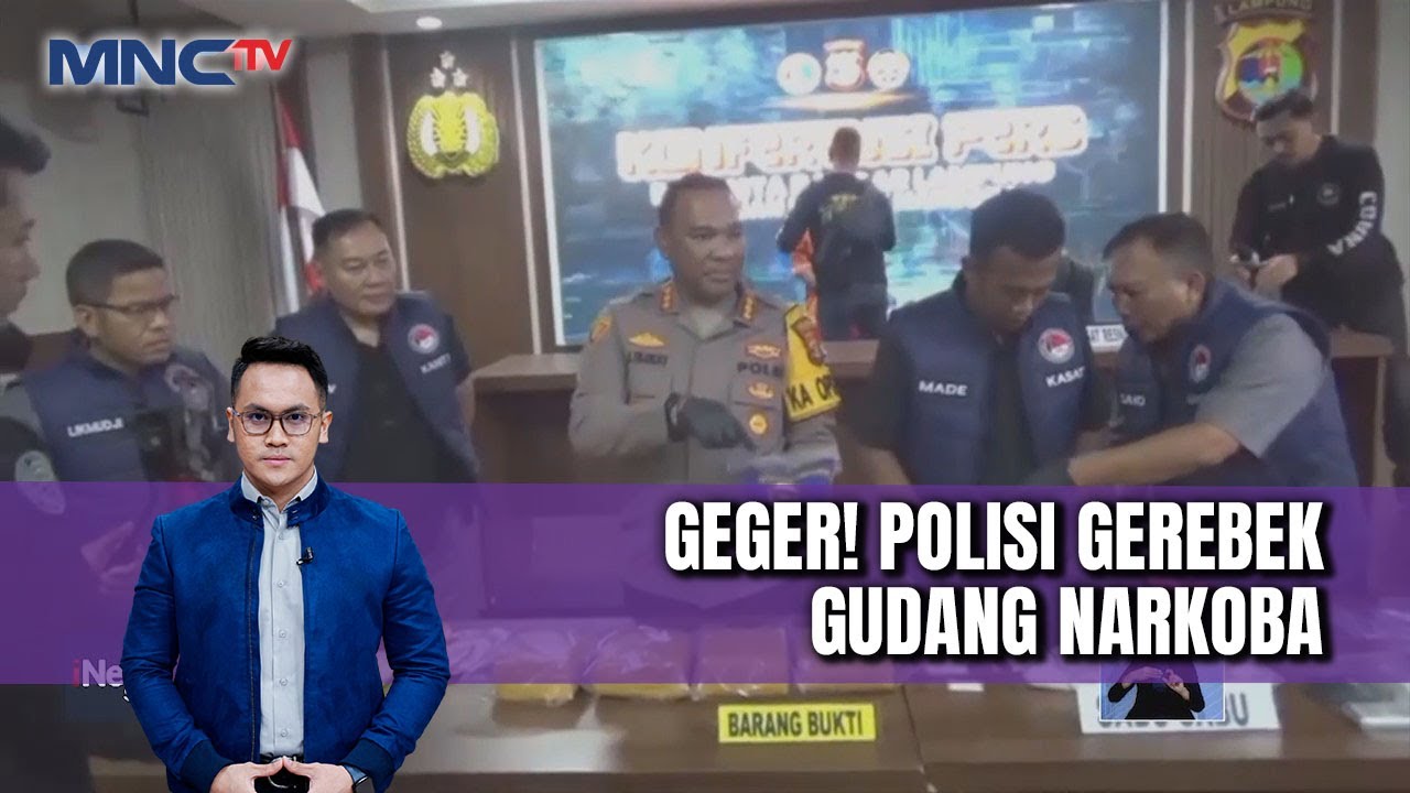 GEGER! Polisi Gerebek Gudang Narkoba di Bandar Lampung | Lintas iNews Siang | 08/05