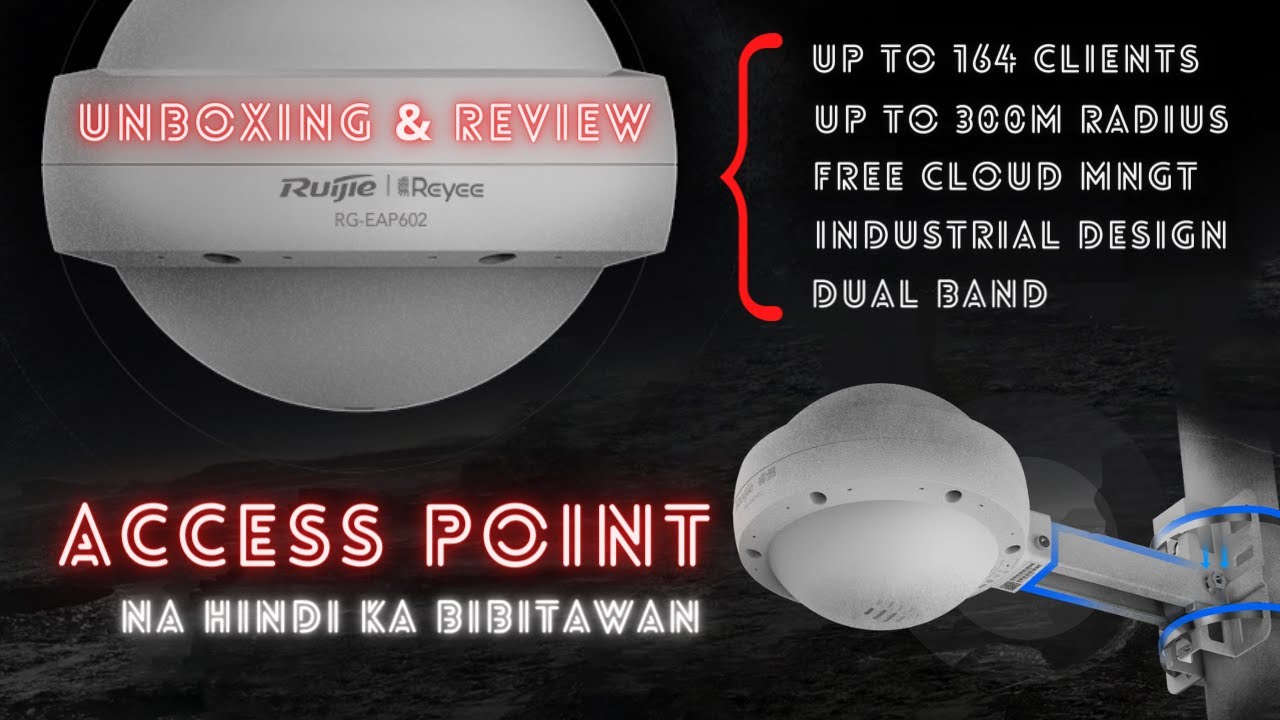 Ruijie EAP602 Outdoor Dual Band Access Point Unboxing and Actual Review