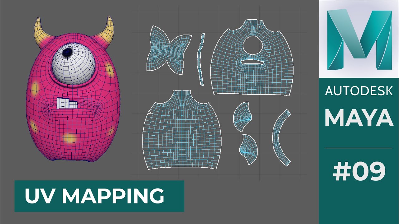 Bài 09: Quy trình xử lý UV Mapping cơ bản trong Maya 3D