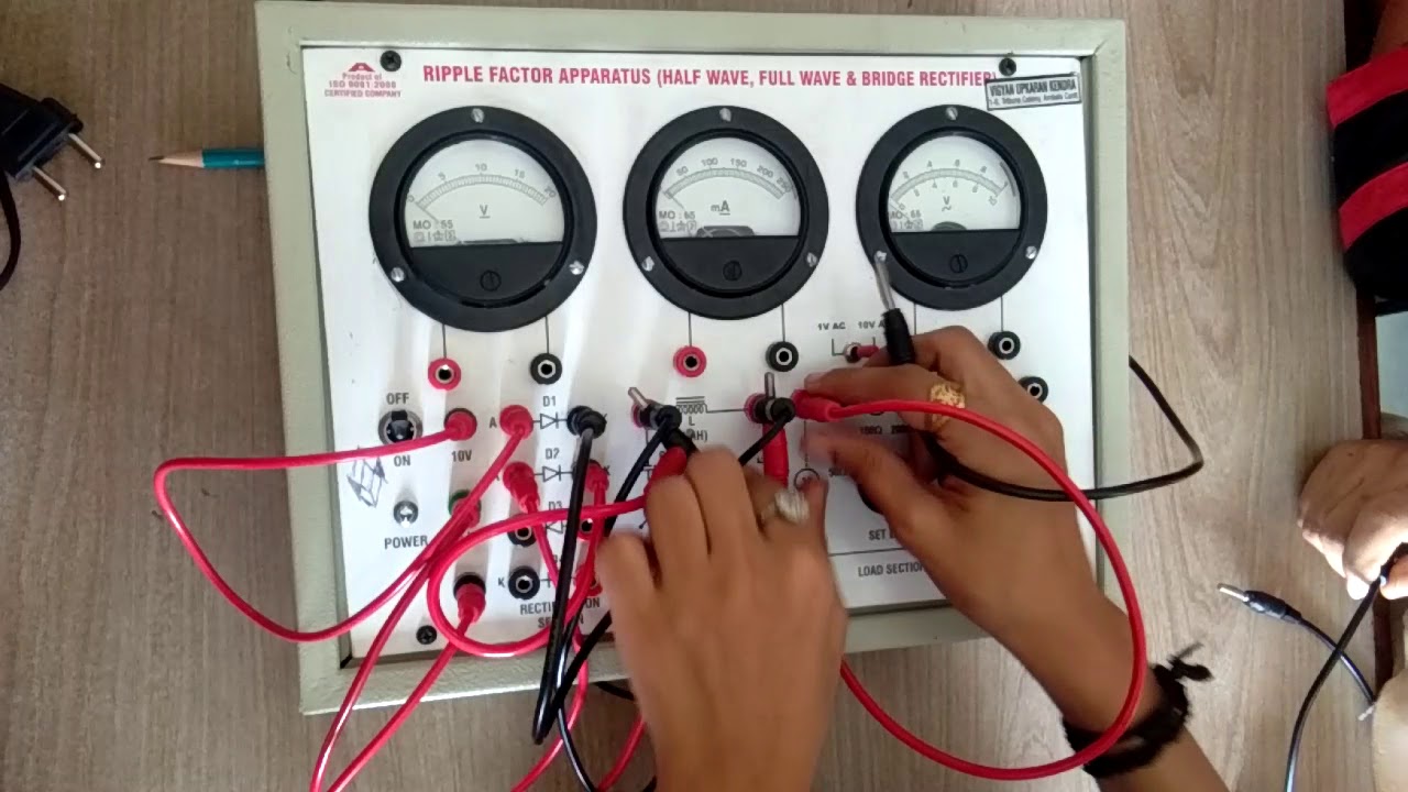 Full wave rectifier with L section and π section
