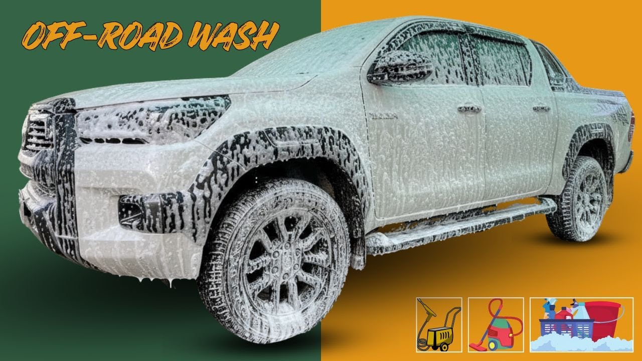 Amazing Car Cleaning for Off-Road! Toyota Hilux Revo Rally ASMR Car Cleaning