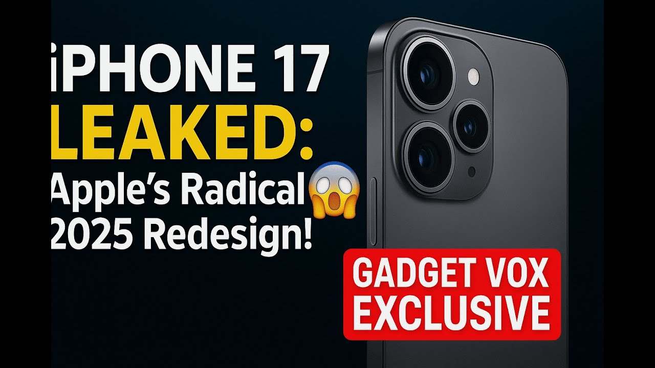 iPhone 17 LEAKED! Apple&rsquo;s 2025 Redesign Will SHOCK You 😱 | Gadget Vox