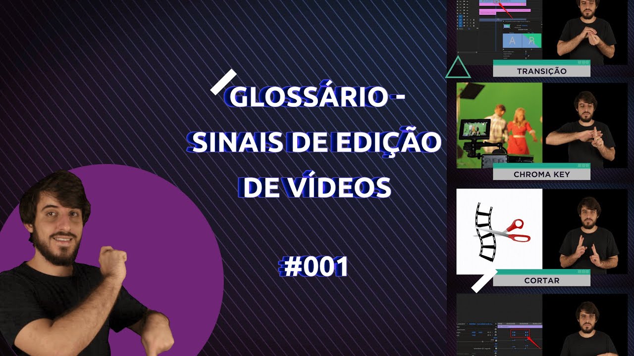 5 SINAIS DE LIBRAS - EDI&Ccedil;&Atilde;O DE V&Iacute;DEO