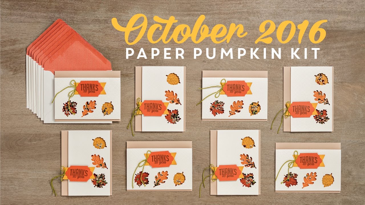 Paper Pumpkin October 2016