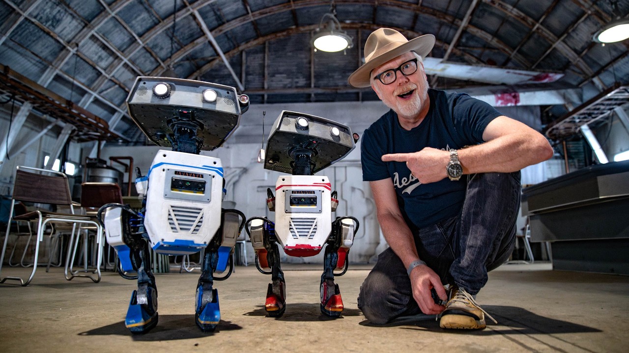 Adam Savage Meets Imagineering's Star Wars BDX Droids!