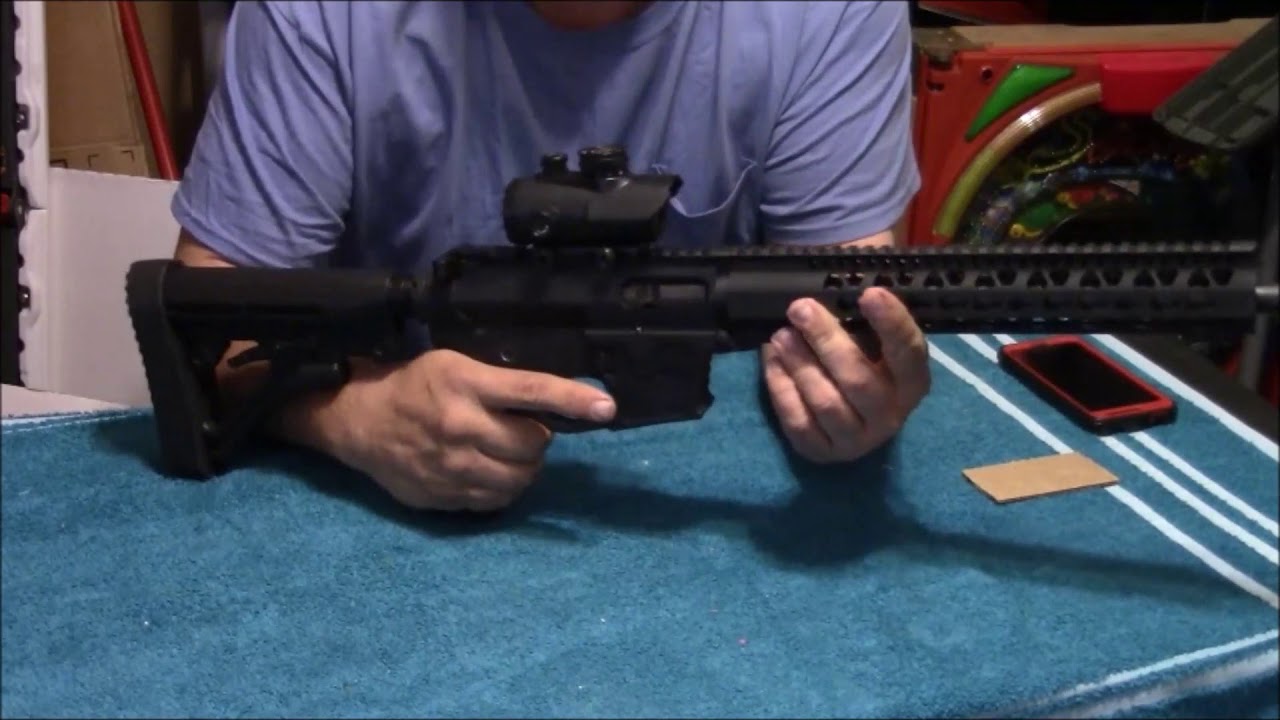 Closer Look At My Thunder Tactical AR 9 Rifle Made From A Kit