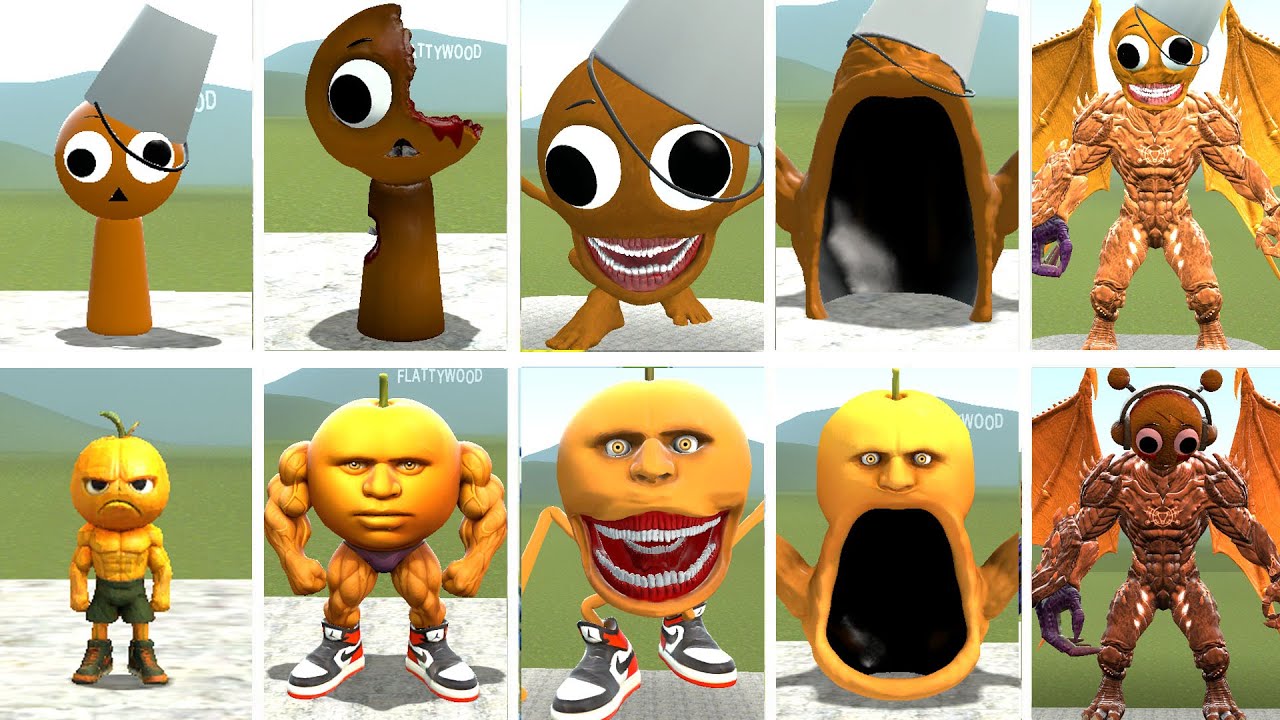 NEW SPUNKI BRUD VS ODINDINDINDUN MADINDINDUN FINAL TRANSFORMATION FIGHT GARRY'S MOD