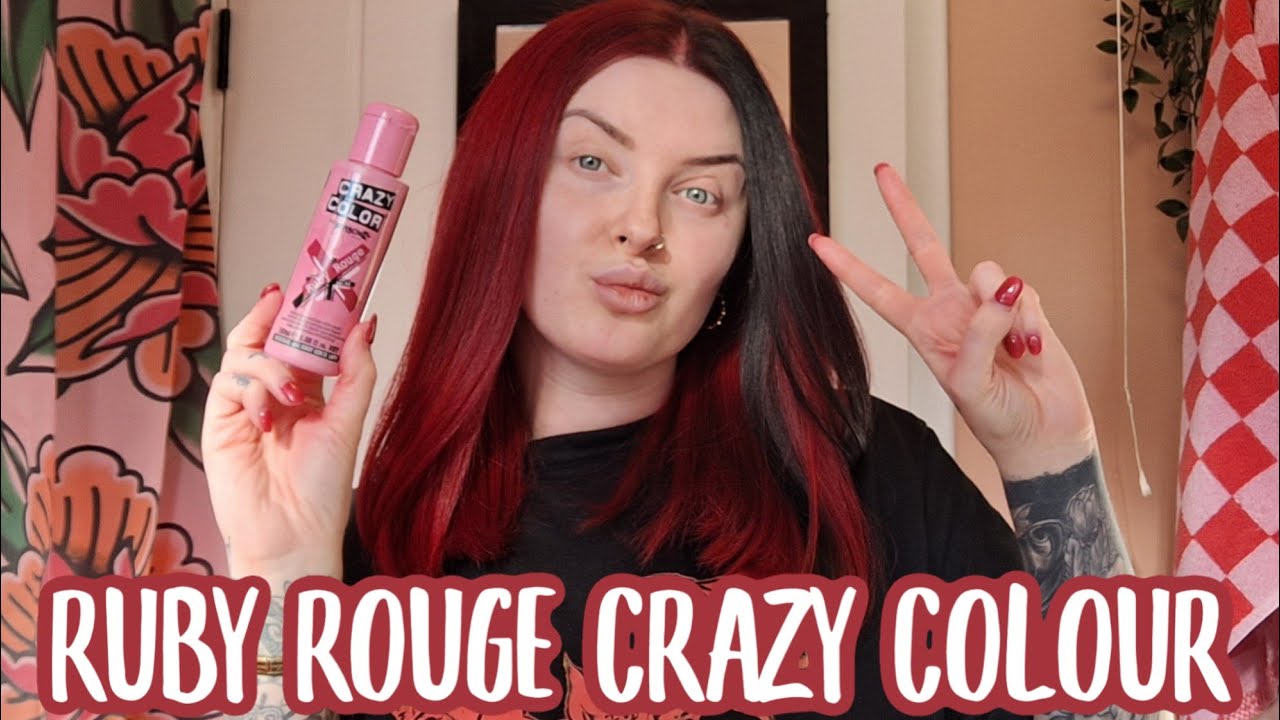 DYE MY HAIR WITH ME | Crazy colour Ruby rouge