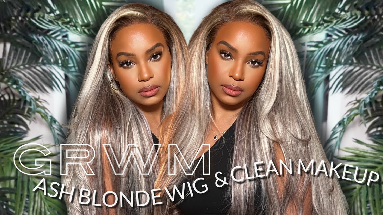 grwm | baby, i messed up | ash blonde wig install + makeup | megalook | alwaysameera