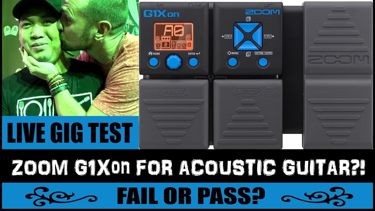 ZOOM G1Xon LIVE GIG TEST REVIEW - IS IT GOOD FOR ACOUSTIC GUITAR? (2018)