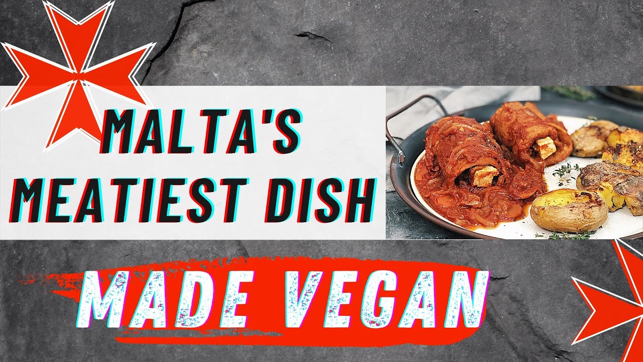 Making MALTA's 🇲🇹 MEATIEST DISH - VEGAN! VEGAN BRAGIOLI with over 35g protein per portion.
