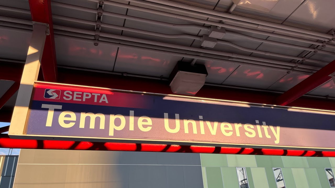 SEPTA Regional Rail: PM Rush Hour Train Action At Temple University Station PA: (10/18/2023)