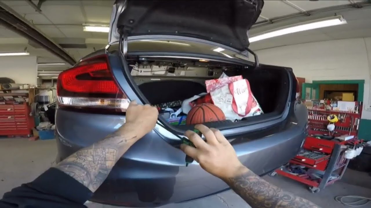 2015 Honda civic rear bumper removal
