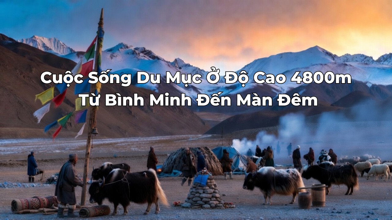 Cuộc Sống Du Mục Tây Tạng Ở Độ Cao 4800m: Từ Bình Minh Đến Màn Đêm | Thảo Nguyên Huyền Bí