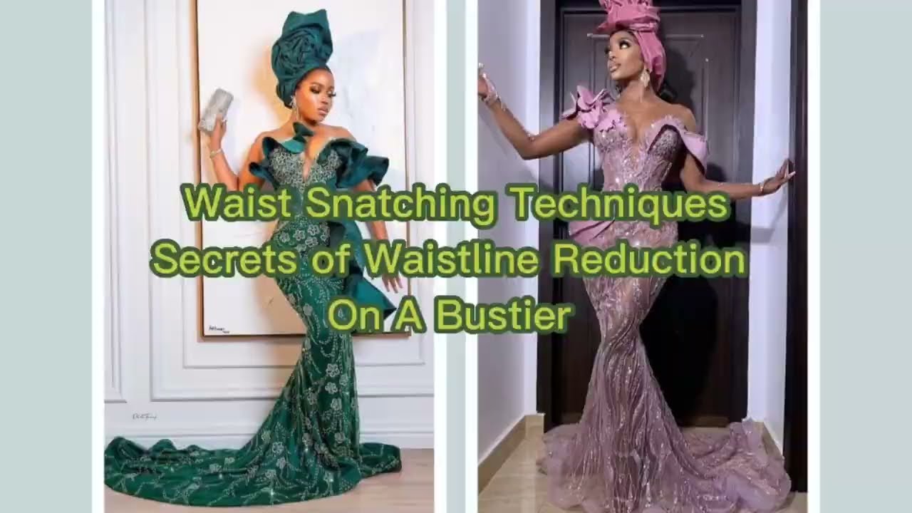 HOW TO SNATCH THE WAISTLINE OF YOUR CORSET/BUSTIER DRESS.Secret of waist Snatching #corset #dress