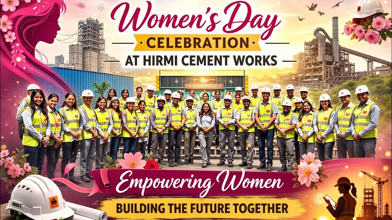 International Women’s Day celebration at Ultratech cement Hirmi Cement Works 🔋 #ultratech #Women