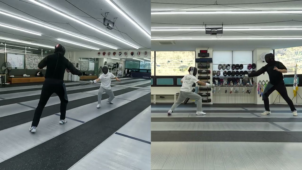 천안윤남진펜싱클럽 신유빈 레슨 Epee lesson Y12 Korea