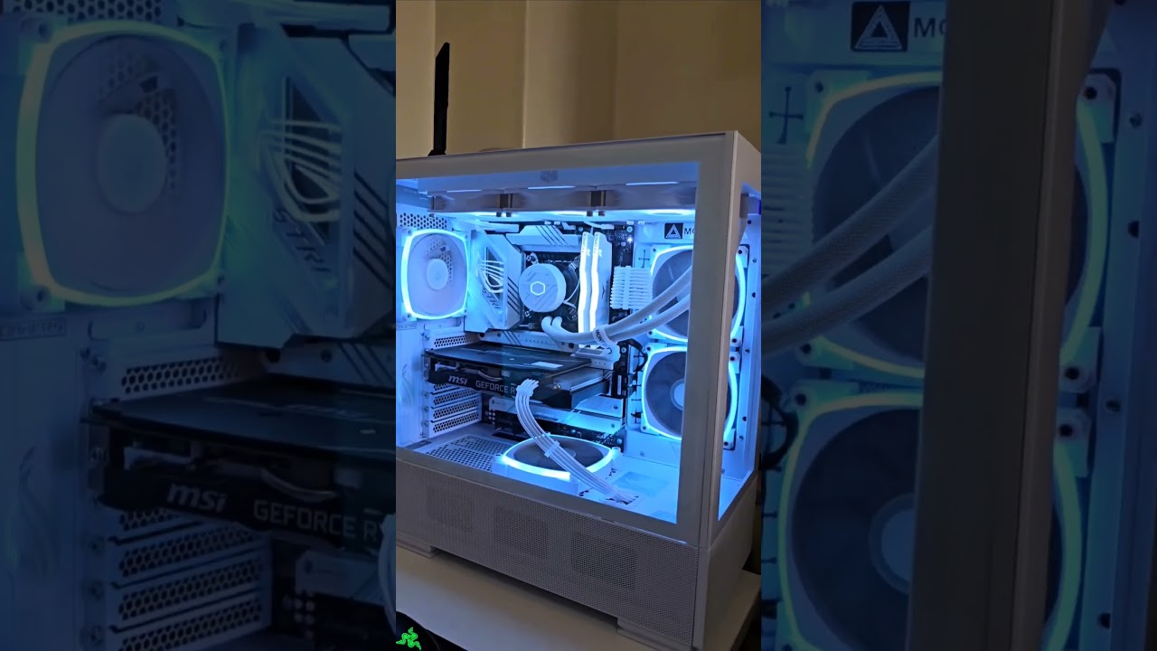 The white pc build with Montech Sky Two case       ROG STRIX Z790-A  i7-12700K