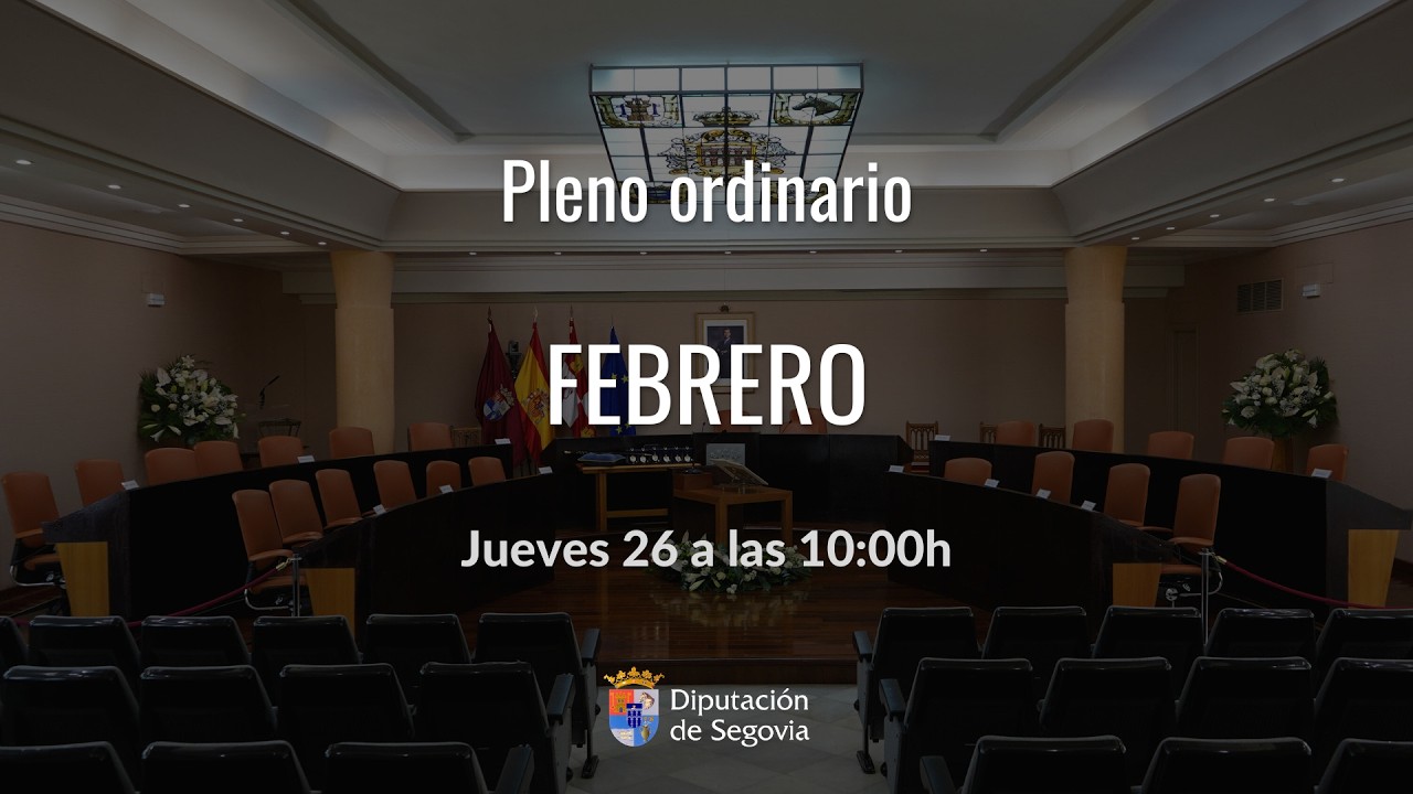 Pleno ordinario 26 de febrero de 2026
